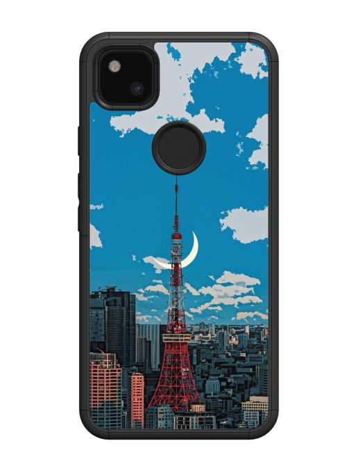 Tokyo Twilight Glossy Soft Edge Case for Google Pixel 4A Chachhi