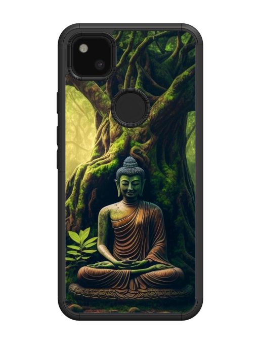 Green Buddha Art Glossy Soft Edge Case for Google Pixel 4A Chachhi