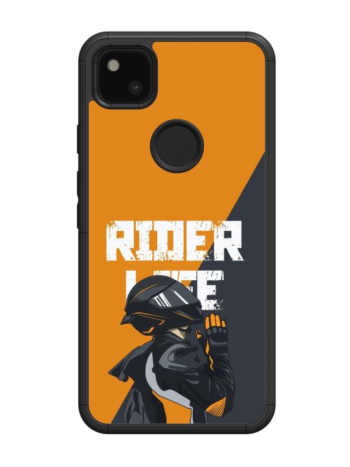 Ride Never Ends Glossy Soft Edge Case for Google Pixel 4A Chachhi