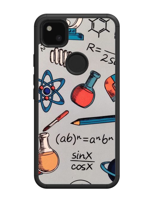 Science Doodle Glossy Soft Edge Case for Google Pixel 4A Chachhi