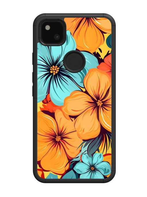 Tropical Bloom Glossy Soft Edge Case for Google Pixel 4A Chachhi