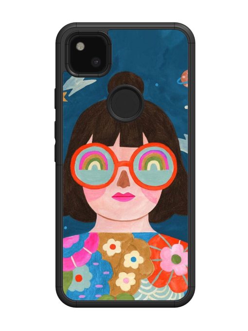 Dreamscape Vision Glossy Soft Edge Case for Google Pixel 4A Chachhi