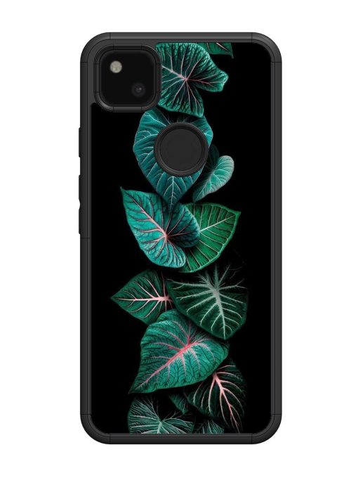 Emerald Elegance Glossy Soft Edge Case for Google Pixel 4A Chachhi