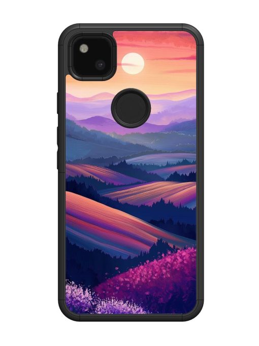 Twilight'S Embrace Glossy Soft Edge Case for Google Pixel 4A Chachhi