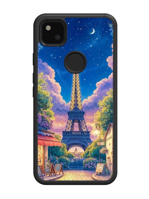 Twilight In Paris Glossy Soft Edge Case for Google Pixel 4A Chachhi