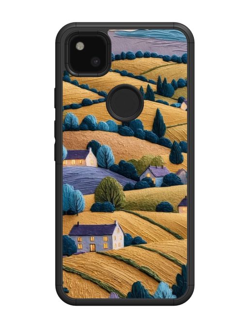 Rolling Hilltop Haven Glossy Soft Edge Case for Google Pixel 4A Chachhi