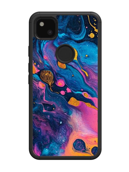 Cosmic Swirl Glossy Soft Edge Case for Google Pixel 4A Chachhi