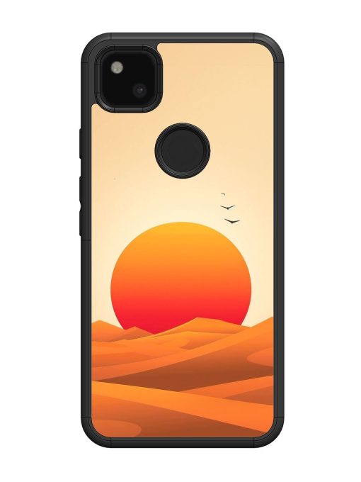 Desert Sunset Glossy Soft Edge Case for Google Pixel 4A Chachhi