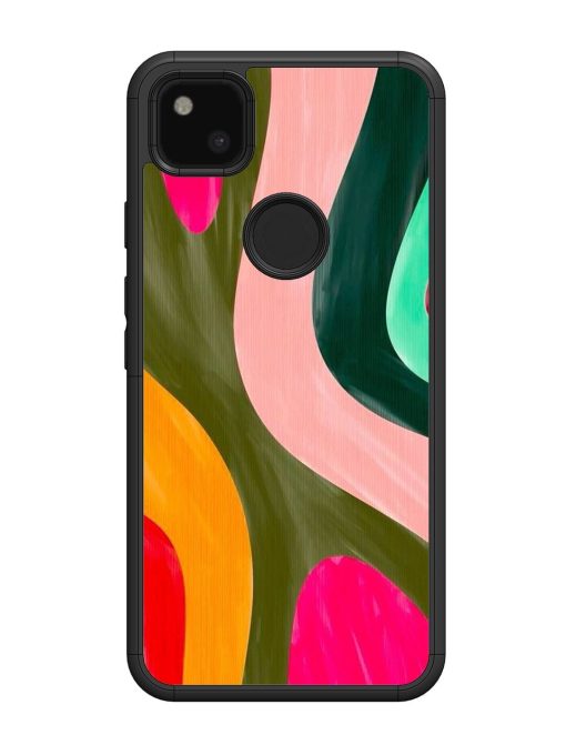 Wavy Wonder Glossy Soft Edge Case for Google Pixel 4A Chachhi