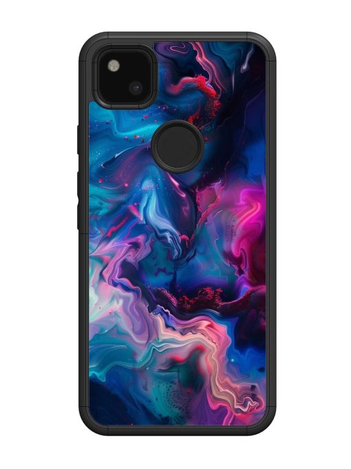 Cosmic Swirl Glossy Soft Edge Case for Google Pixel 4A Chachhi