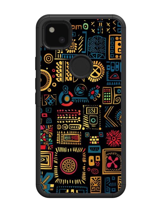 Tribal Tapestry Glossy Soft Edge Case for Google Pixel 4A Chachhi