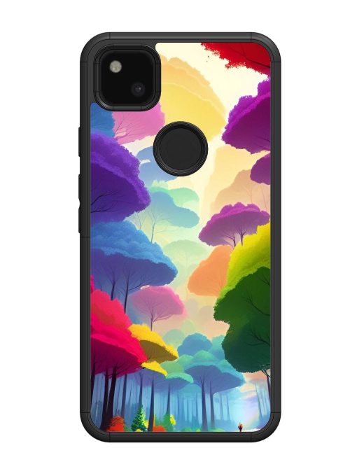 Rainbow Road Glossy Soft Edge Case for Google Pixel 4A Chachhi