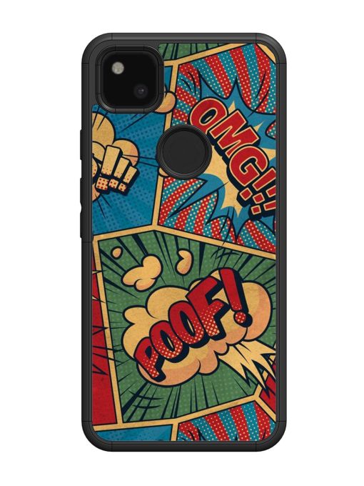 Comic Book Chaos Glossy Soft Edge Case for Google Pixel 4A Chachhi