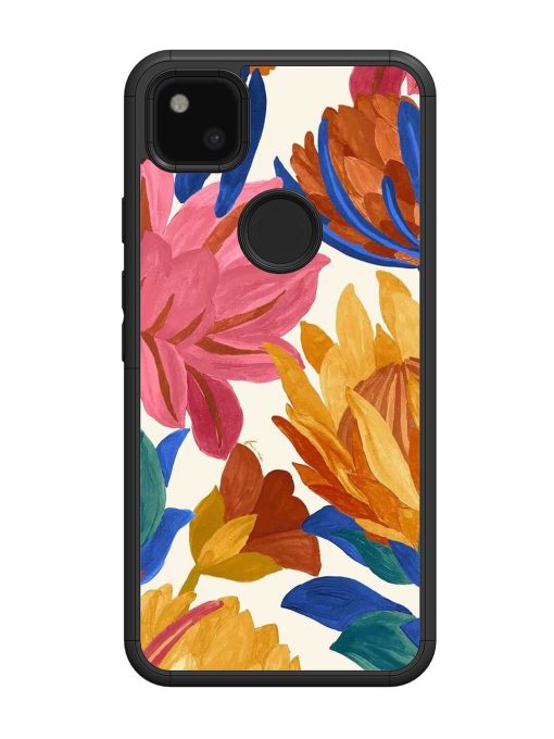 Blooming Tapestry Glossy Soft Edge Case for Google Pixel 4A Chachhi