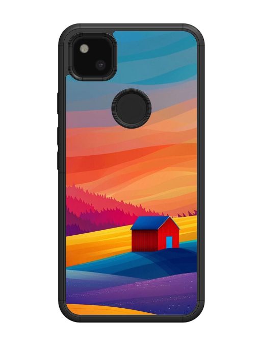 Sunset Solitude Glossy Soft Edge Case for Google Pixel 4A Chachhi