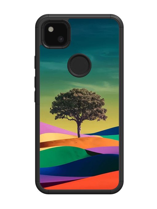 Rainbow'S Lone Sentinel Glossy Soft Edge Case for Google Pixel 4A Chachhi