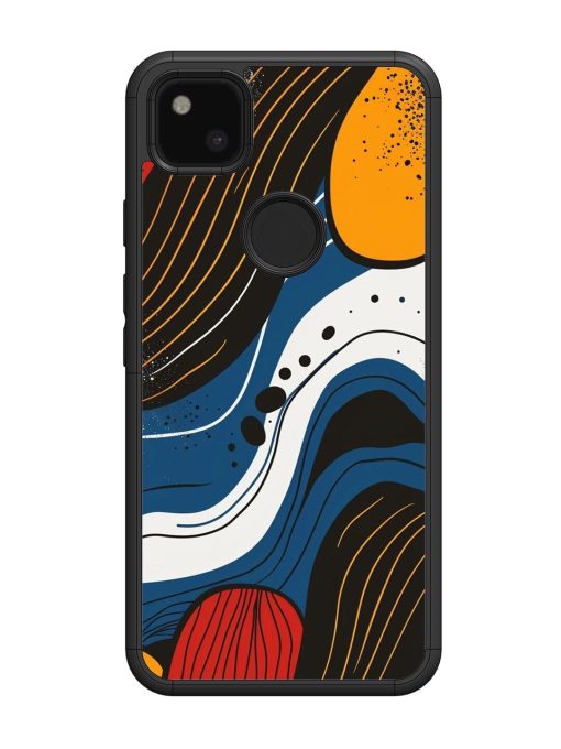 Abstract Expression Glossy Soft Edge Case for Google Pixel 4A Chachhi