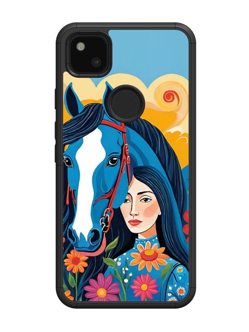 Equine Enchantment Glossy Soft Edge Case for Google Pixel 4A Chachhi