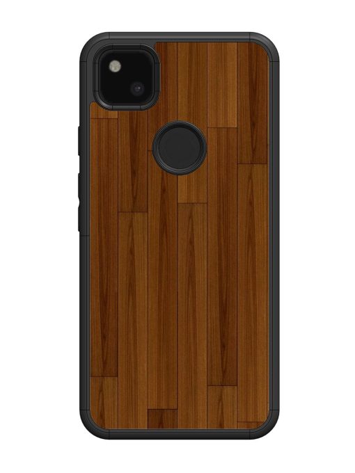 Warm Woodgrain Glossy Soft Edge Case for Google Pixel 4A Chachhi