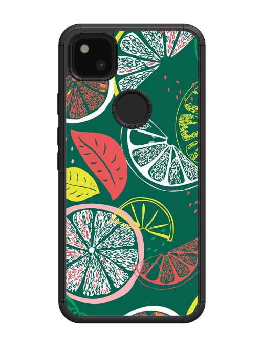 Citrus Symphony Glossy Soft Edge Case for Google Pixel 4A Chachhi