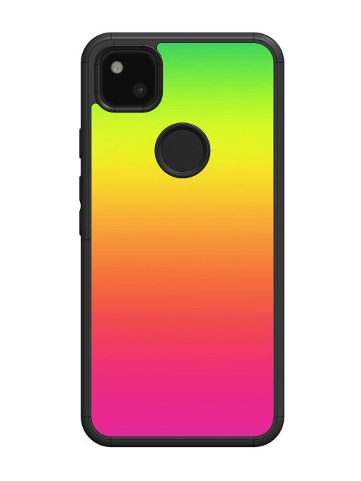 Rainbow Gradient Glossy Soft Edge Case for Google Pixel 4A Chachhi