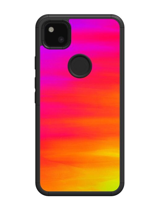 Neon Horizon Glossy Soft Edge Case for Google Pixel 4A Chachhi