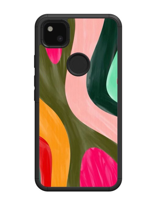 Wavy Wonderland Glossy Soft Edge Case for Google Pixel 4A Chachhi