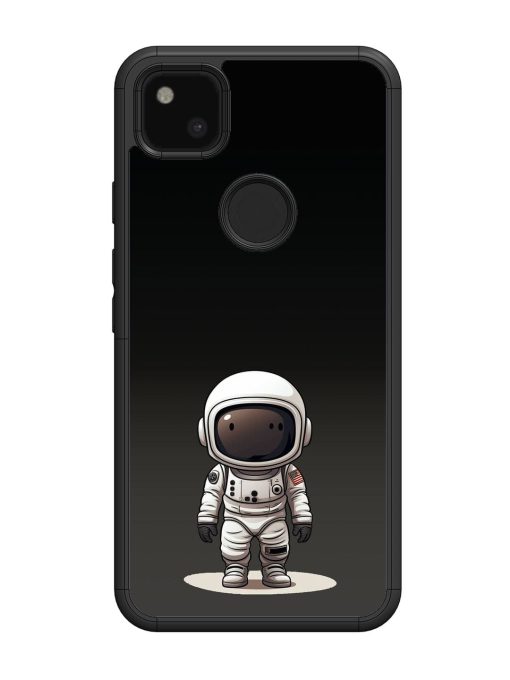 Neon Astronaut Glossy Soft Edge Case for Google Pixel 4A Chachhi