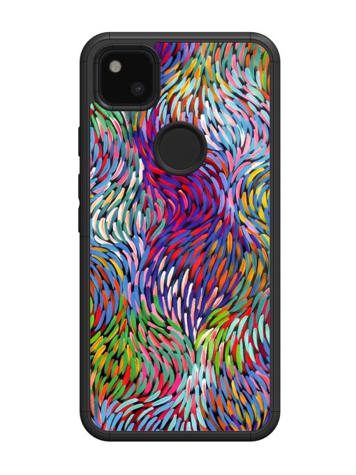 Vibrant Waves Glossy Soft Edge Case for Google Pixel 4A Chachhi