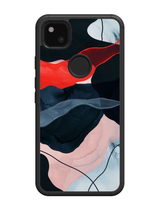 Dark Currents Glossy Soft Edge Case for Google Pixel 4A Chachhi