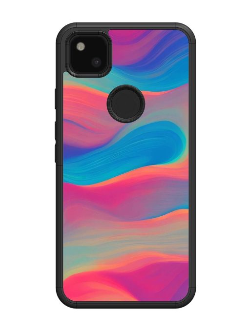 Wavy Wonder Glossy Soft Edge Case for Google Pixel 4A Chachhi