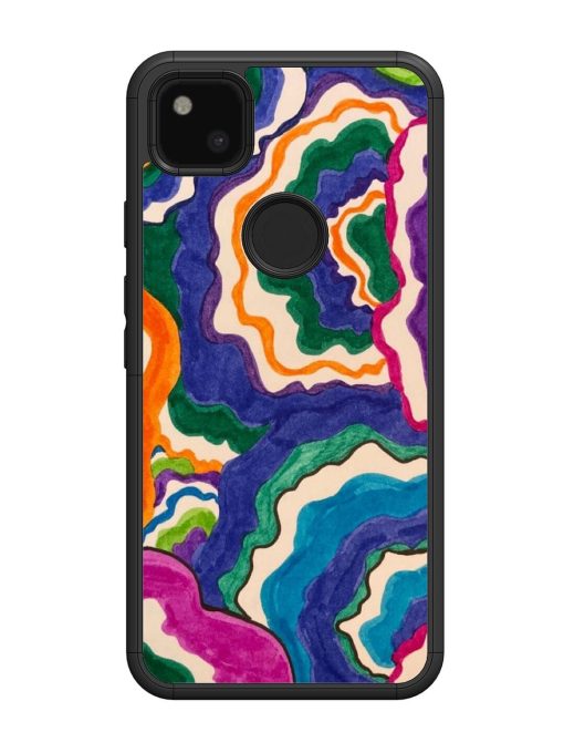 Wavy Wonder Glossy Soft Edge Case for Google Pixel 4A Chachhi