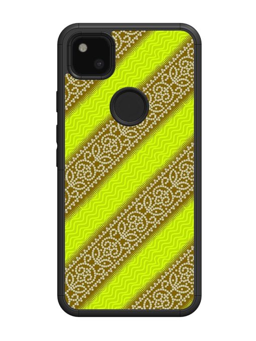 Golden Bandana Bliss Glossy Soft Edge Case for Google Pixel 4A Chachhi