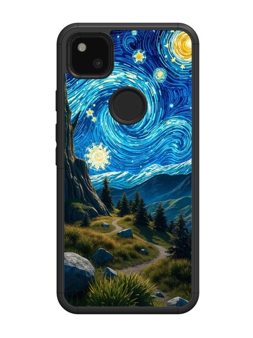 Starry Night In The Shire Glossy Soft Edge Case for Google Pixel 4A Chachhi