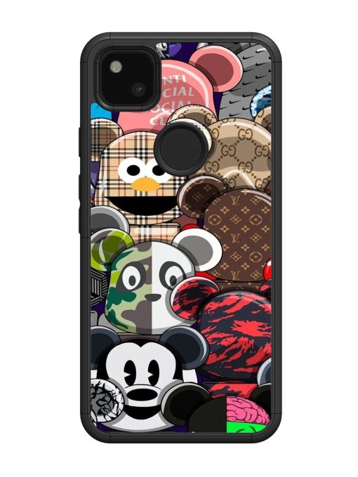 Streetwear Bearbrick Extravaganza Glossy Soft Edge Case for Google Pixel 4A Chachhi