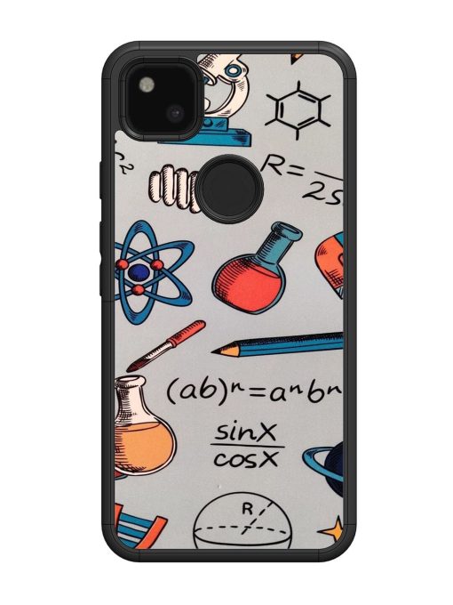 Science Doodle Delight Glossy Soft Edge Case for Google Pixel 4A Chachhi