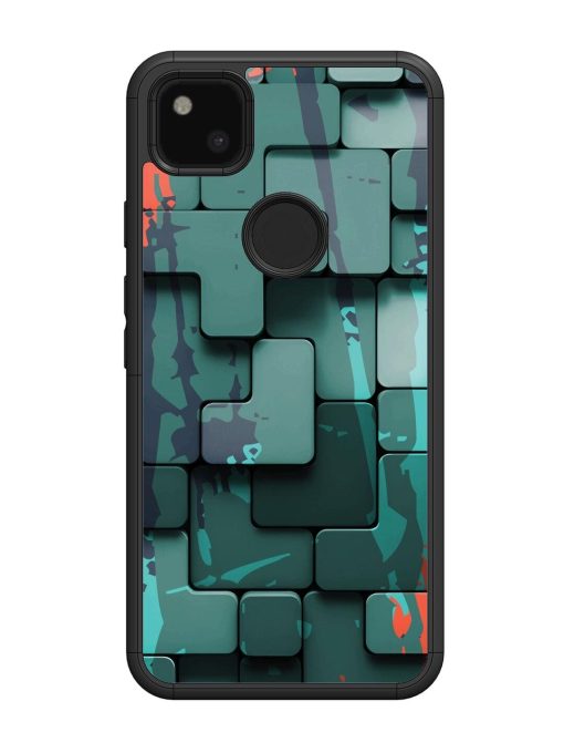 Abstract Geometric Mosaic Glossy Soft Edge Case for Google Pixel 4A Chachhi