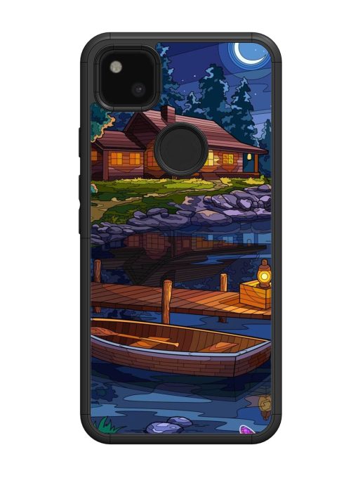 Moonlit Serenity Glossy Soft Edge Case for Google Pixel 4A Chachhi