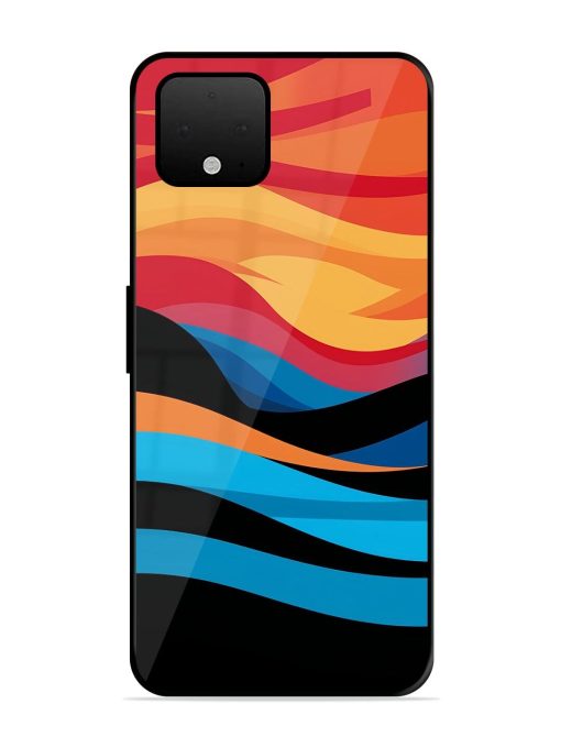 Blazing Currents Glossy Soft Edge Case for Google Pixel 4 Xl Chachhi