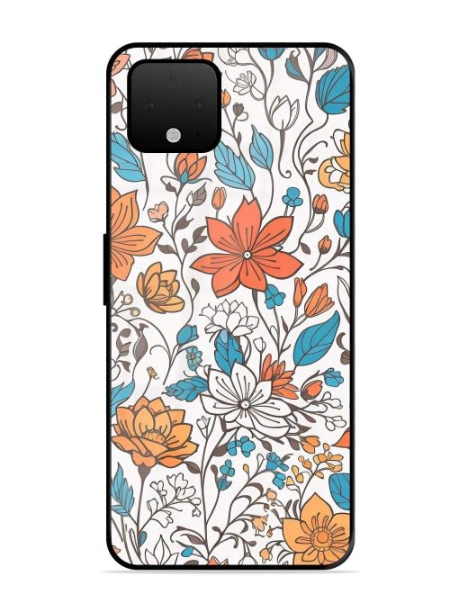 Floral Symphony Glossy Soft Edge Case for Google Pixel 4 Xl Chachhi