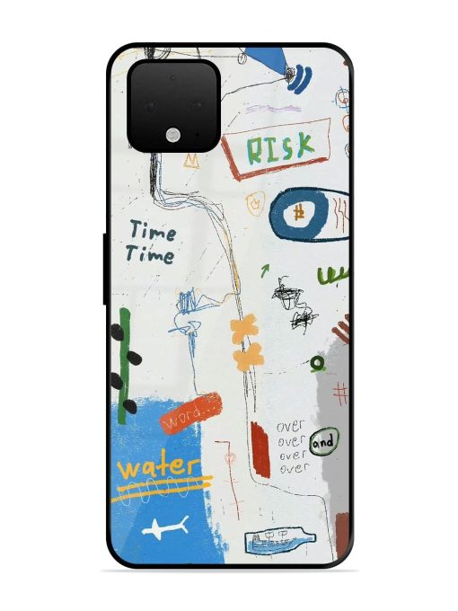 Mind Map Madness Glossy Soft Edge Case for Google Pixel 4 Xl Chachhi