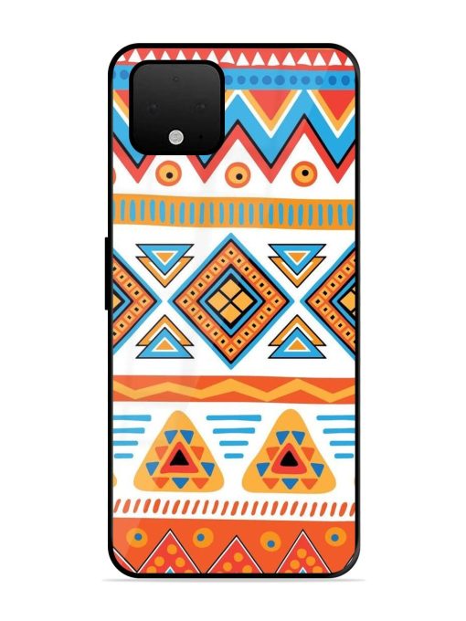 Vibrant Tribal Pattern Glossy Soft Edge Case for Google Pixel 4 Xl Chachhi