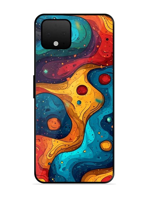 Cosmic Swirl Glossy Soft Edge Case for Google Pixel 4 Xl Chachhi