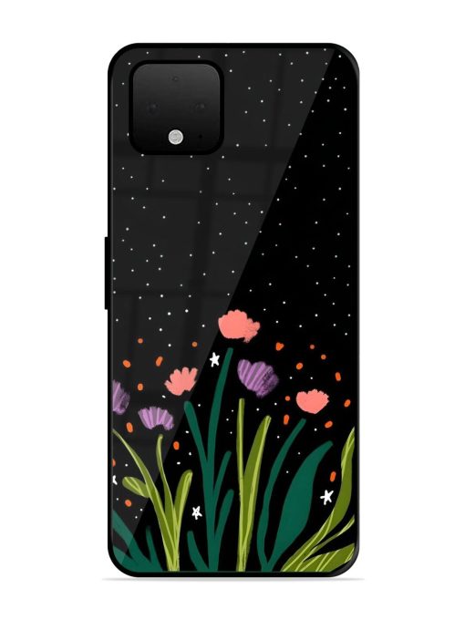 Midnight Bloom Glossy Soft Edge Case for Google Pixel 4 Xl Chachhi