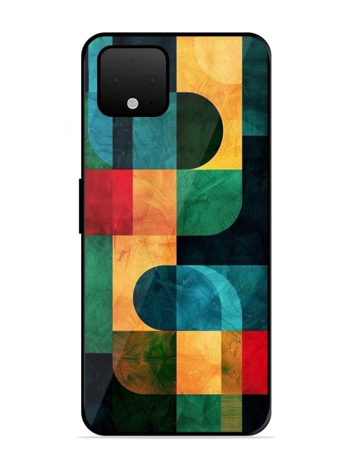 Geometric Harmony Glossy Soft Edge Case for Google Pixel 4 Xl Chachhi