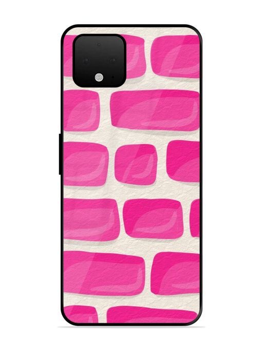 Pink Brick Wall Glossy Soft Edge Case for Google Pixel 4 Xl Chachhi