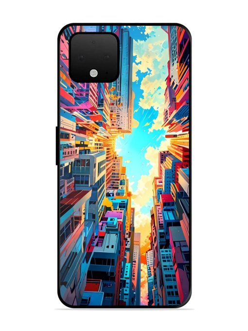 Skyward City Glossy Soft Edge Case for Google Pixel 4 Xl Chachhi