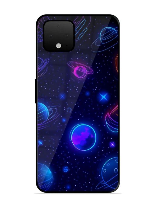 Neon Cosmos Glossy Soft Edge Case for Google Pixel 4 Xl Chachhi