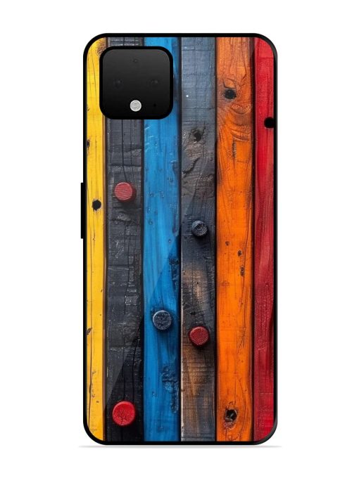 Rainbow Plank Glossy Soft Edge Case for Google Pixel 4 Xl Chachhi