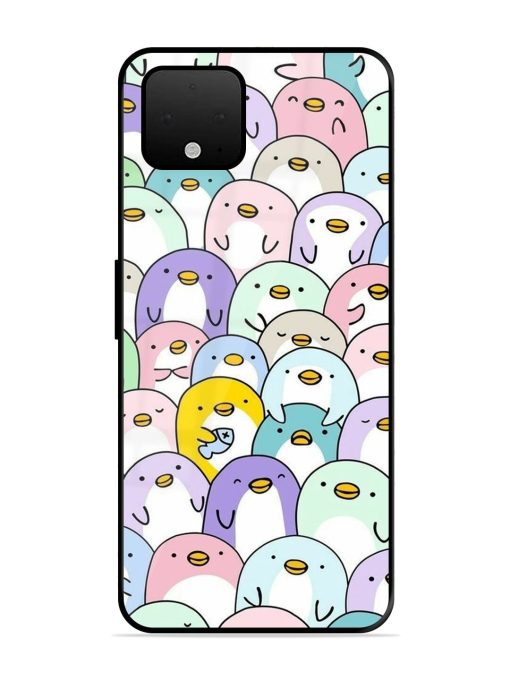 Penguin Party Glossy Soft Edge Case for Google Pixel 4 Xl Chachhi